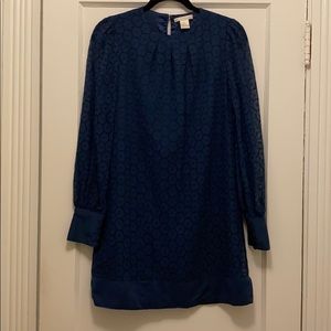 Royal blue long sleeve dress